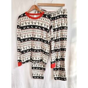 HANNA Andersson Tim Burton Nightmare Before Christmas Fair Isle Pajamas XL READ